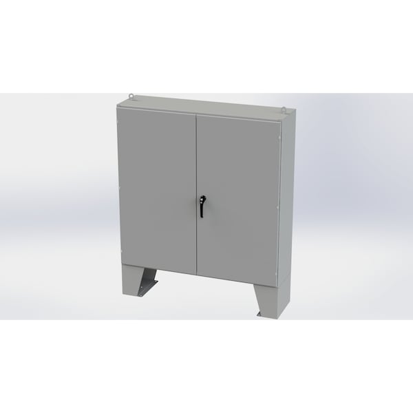 3 Point Latch with Padlock/Keylock Handle Electrical Enclosures, 60 in H, 16 in D, 60 in W